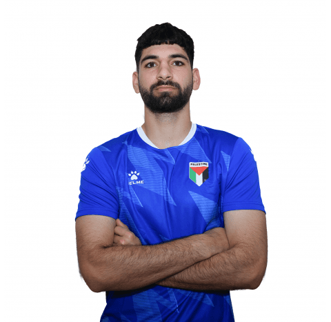صورة مهدي عاصي بقميص المنتخب الفلسطيني