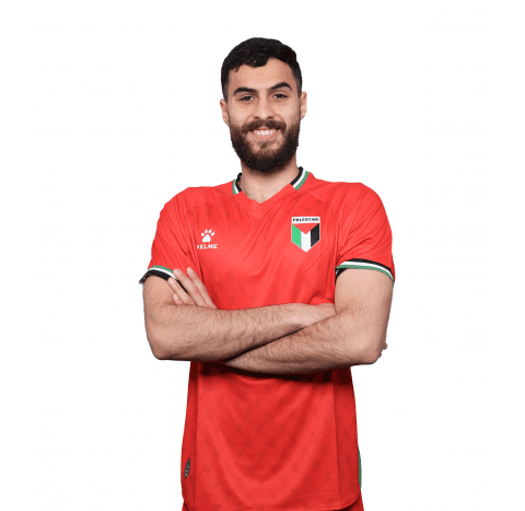 صورة وجدي نبهان بقميص المنتخب الفلسطيني