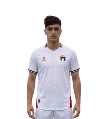صورة فرانسيسكو بوليتينو بقميص المنتخب الفلسطيني